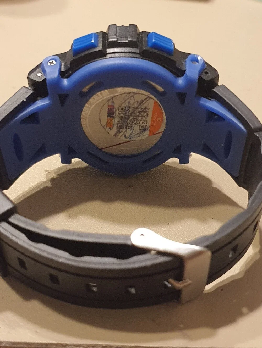 10/$20 Skmei Dual Time Blue/Black Analog Digital Alarm Chrono Men's Watch